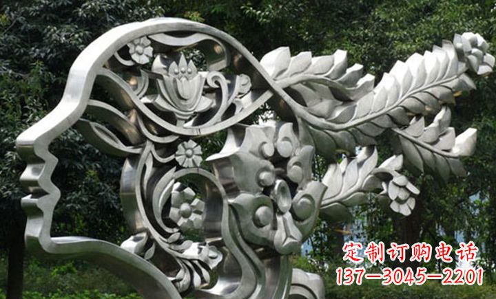 大连不锈钢头像雕塑——精美绝伦