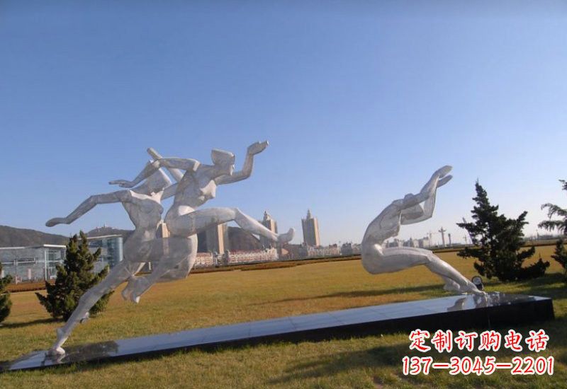 大连不锈钢运动员雕塑