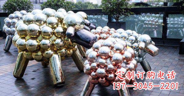 大连不锈钢羊雕塑艺术与美感相结合