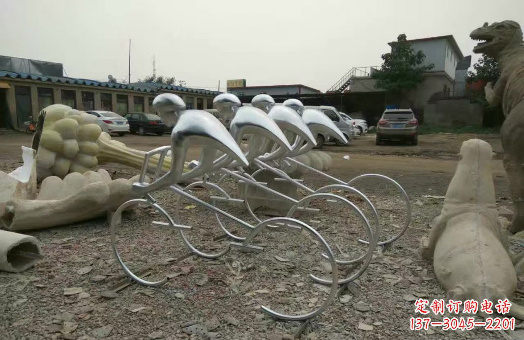 大连不锈钢自行车雕塑