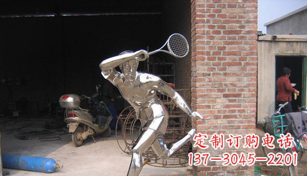 大连不锈钢羽毛球雕塑——精致简洁的艺术作品