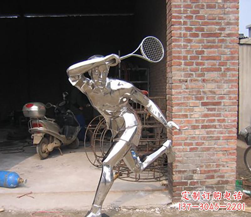 大连不锈钢羽毛球雕塑