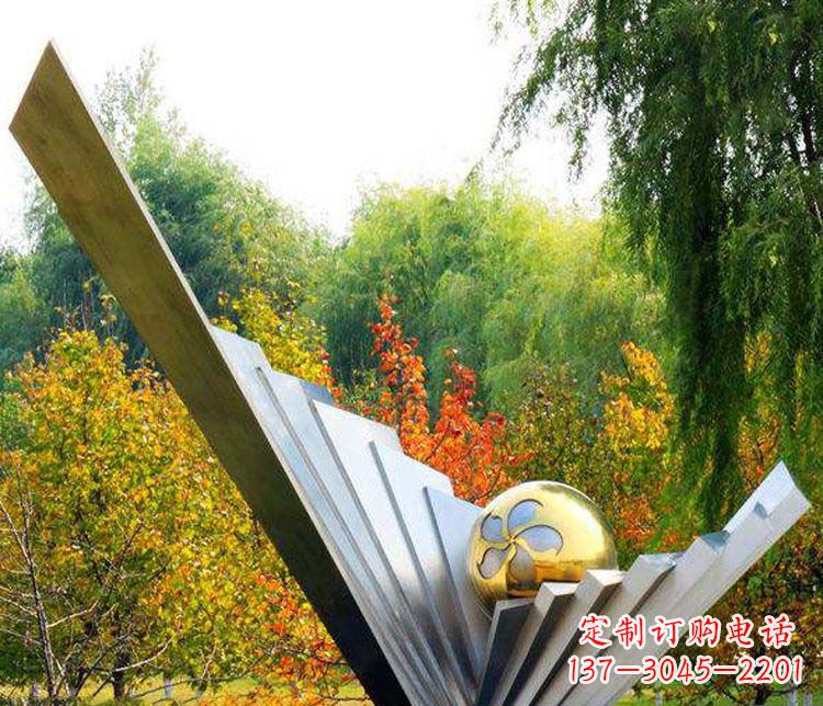 大连不锈钢大型翅膀景观雕塑