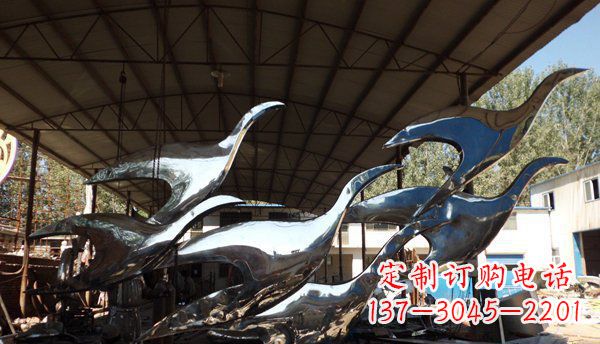 大连不锈钢大雁雕塑给环境带来生机