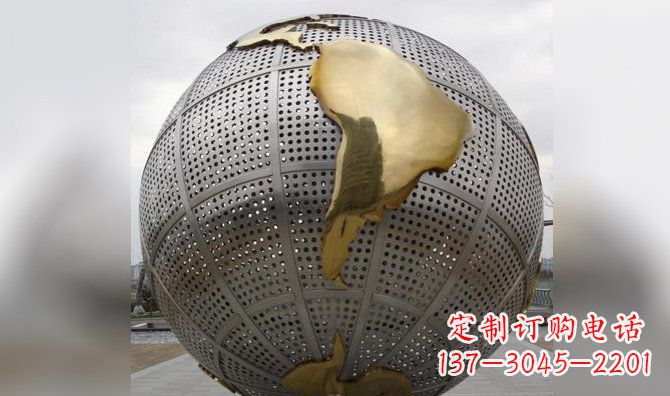 大连不锈钢地球雕塑传承人类文明的精神象征