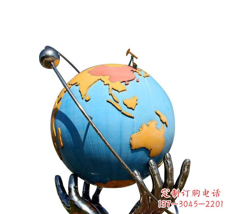 大连不锈钢地球雕塑2