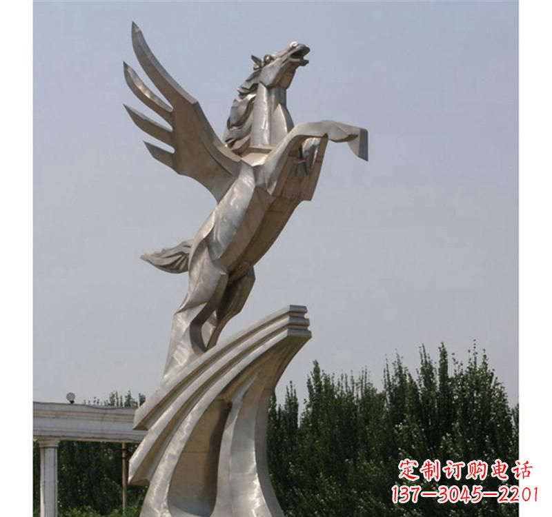 大连不锈钢飞马雕塑精美雕塑艺术