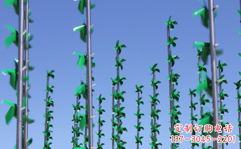 大连不锈钢风车雕塑灵动而又精致
