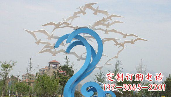 大连鸽子雕塑不锈钢的象征
