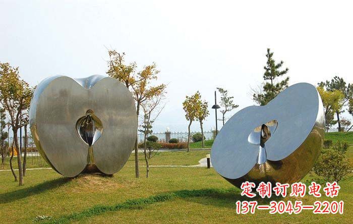 大连不锈钢苹果雕塑——珍贵的艺术瑰宝