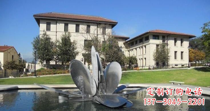 大连不锈钢喷泉雕塑——美的象征