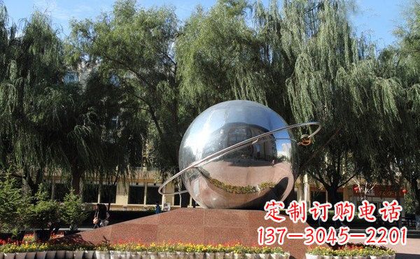 大连不锈钢地球雕塑——缅怀美好家园