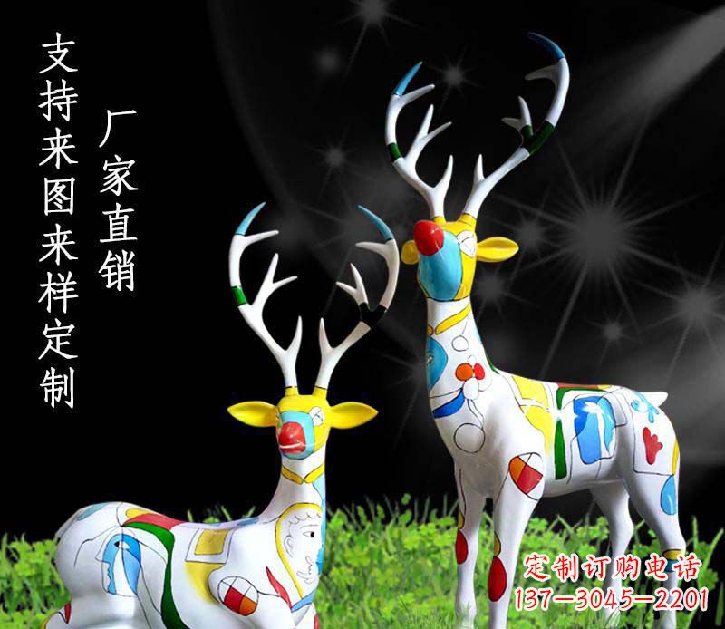 大连不锈钢动物雕塑——小鹿