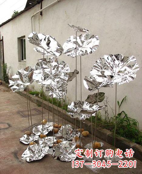 大连不锈钢荷叶雕塑——精美绝伦
