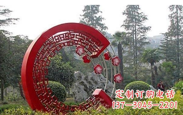 大连不锈钢公园圆环雕塑——精美的艺术瑰宝