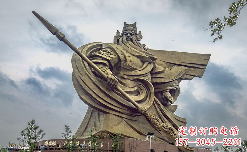 大连不锈钢关公广场雕塑传承中华文化
