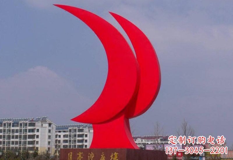 大连精美的不锈钢月亮雕塑