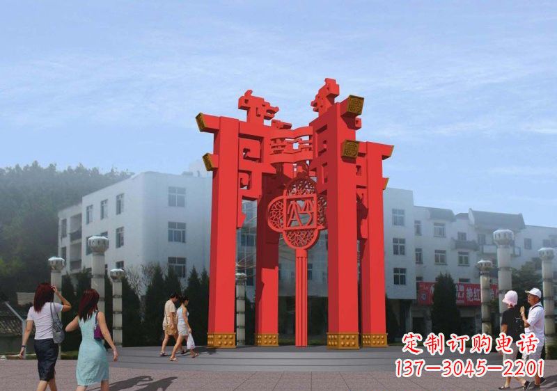 大连不锈钢灯笼雕塑——点亮城市美景