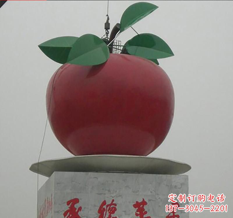 大连不锈钢苹果雕塑一件充满艺术气息的作品