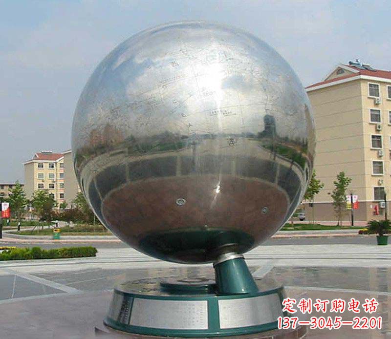 大连不锈钢地球仪雕塑精美绝伦