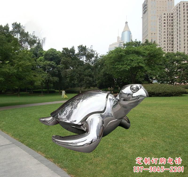 大连不锈钢海龟雕塑传承海洋文化的象征