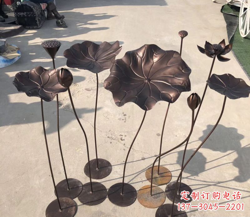 大连不锈钢荷花雕塑传承传统文化