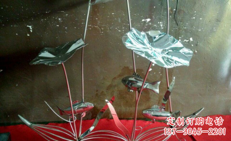 大连不锈钢荷花雕塑
