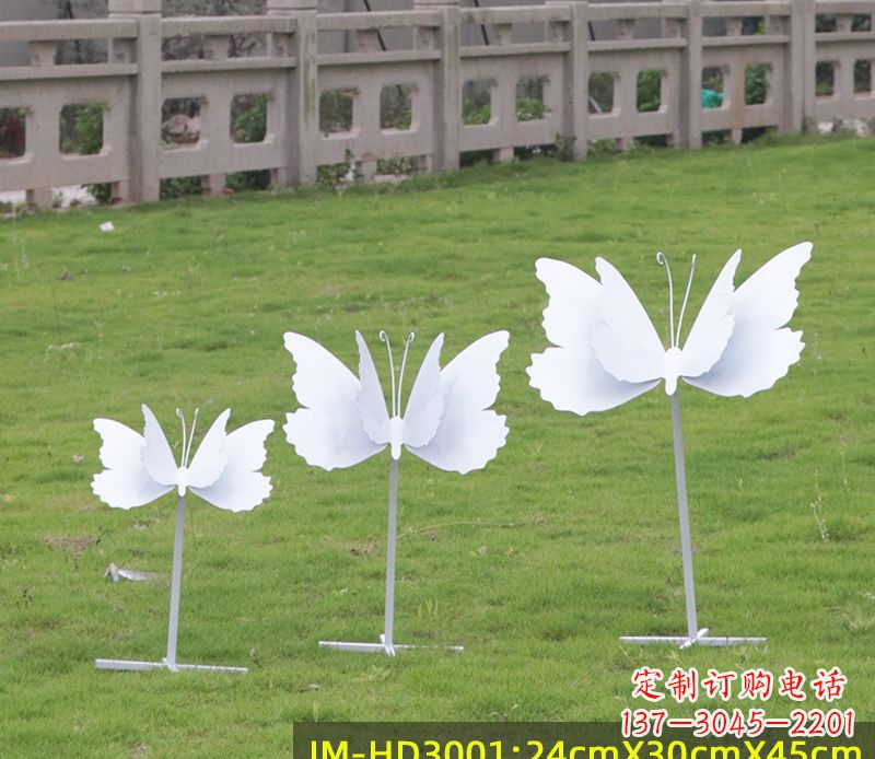 大连不锈钢蝴蝶组合雕塑精美的艺术品