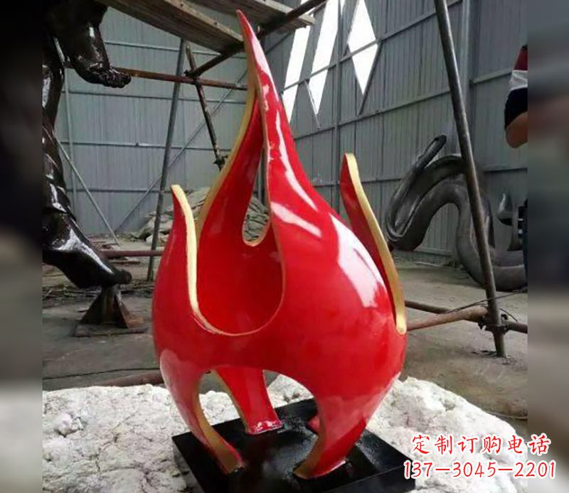 大连不锈钢火龙果雕塑传承传统文化的艺术品