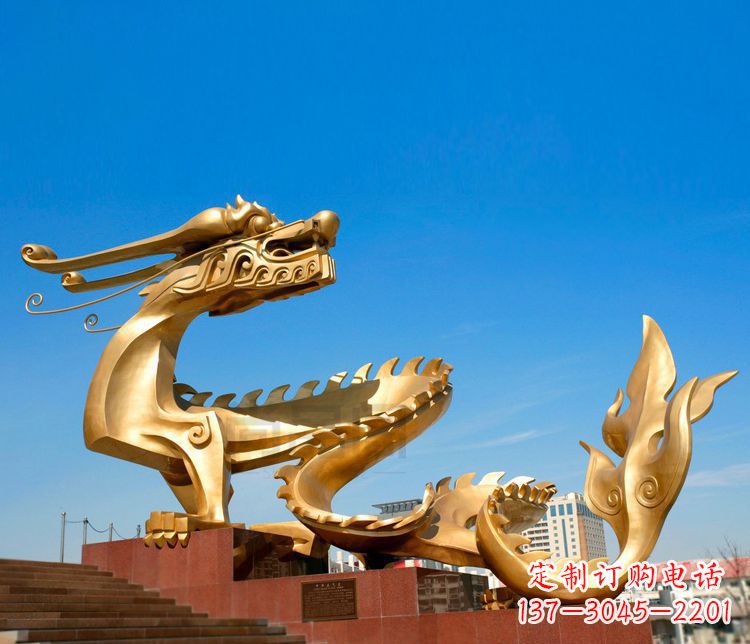大连不锈钢金龙——雕塑之美