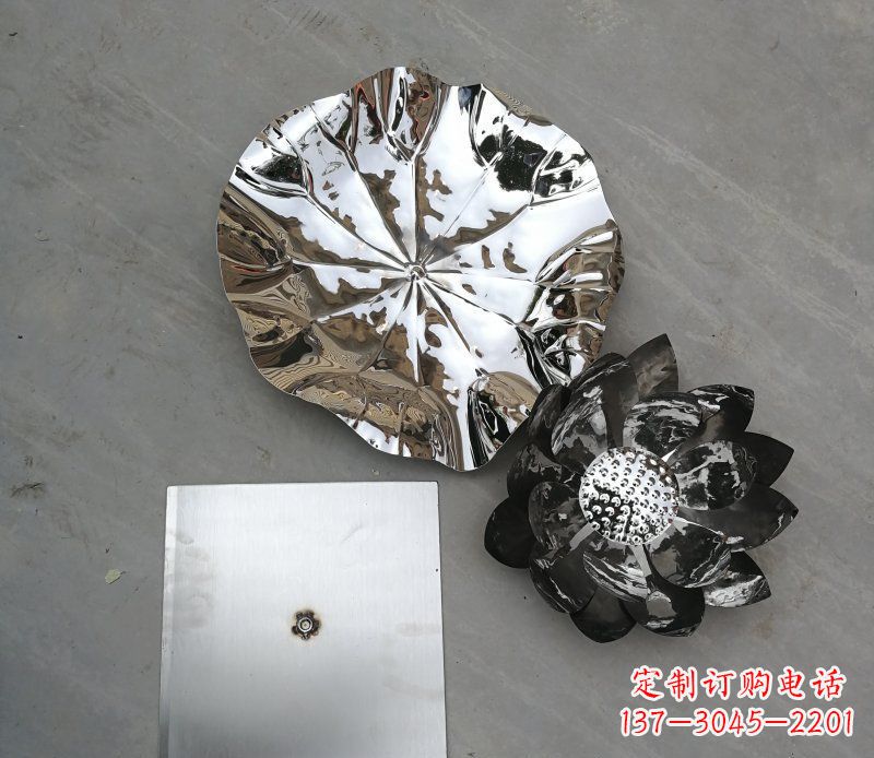 大连不锈钢荷叶公园景观雕塑