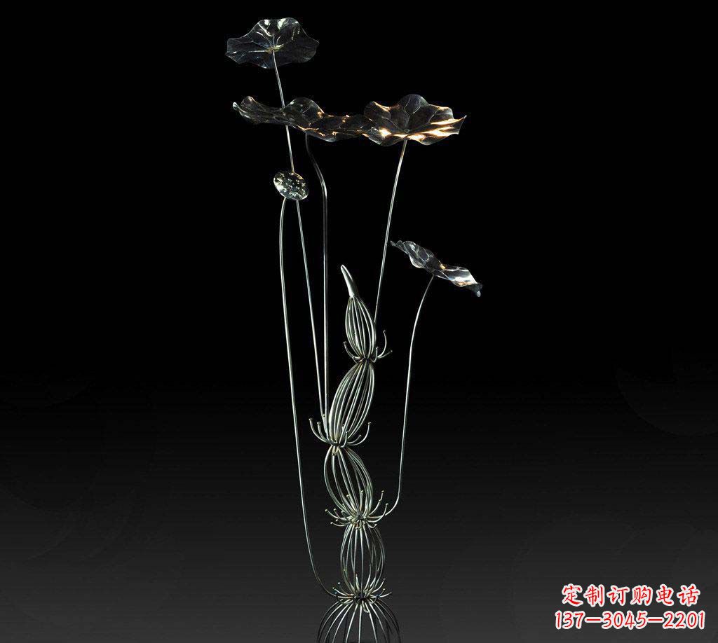 大连不锈钢荷叶雕塑精致优雅的艺术宝藏