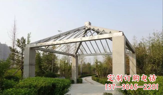 大连不锈钢凉亭雕塑点缀公园景观