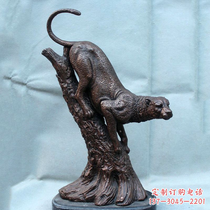 大连不锈钢猎豹雕塑经典之美