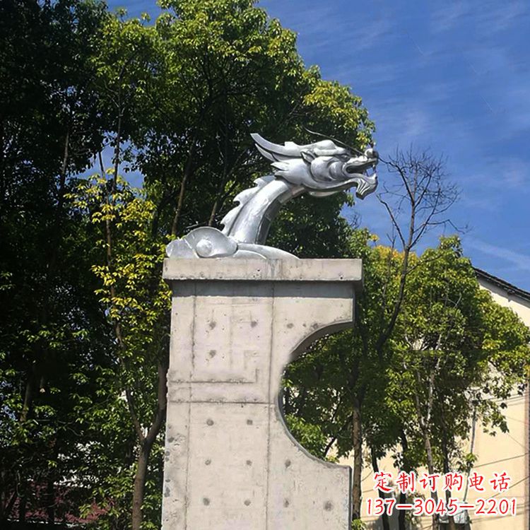 大连不锈钢龙雕塑——传承中华文化精髓