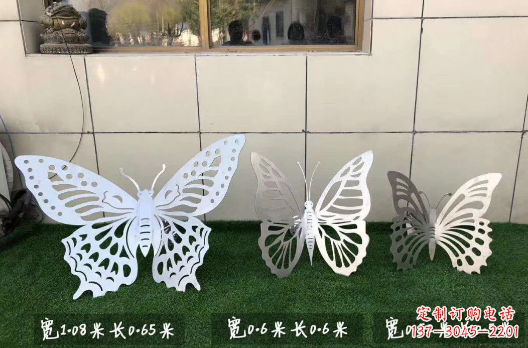 大连不锈钢镂空蝴蝶公园雕塑——精美绝伦