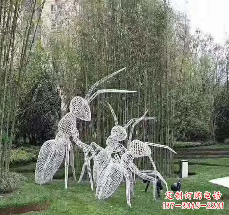 大连不锈钢镂空蚂蚁雕塑艺术细节的精彩绝伦