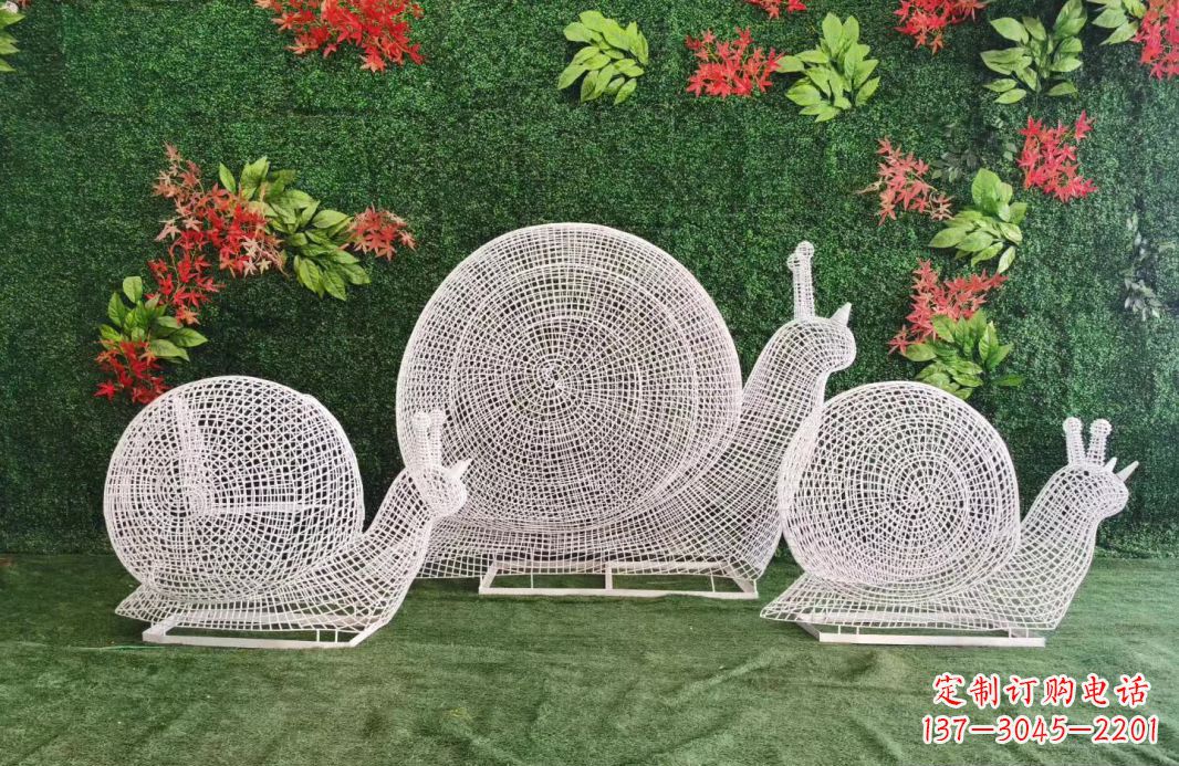 大连不锈钢镂空蜗牛雕塑艺术技艺的精致之美