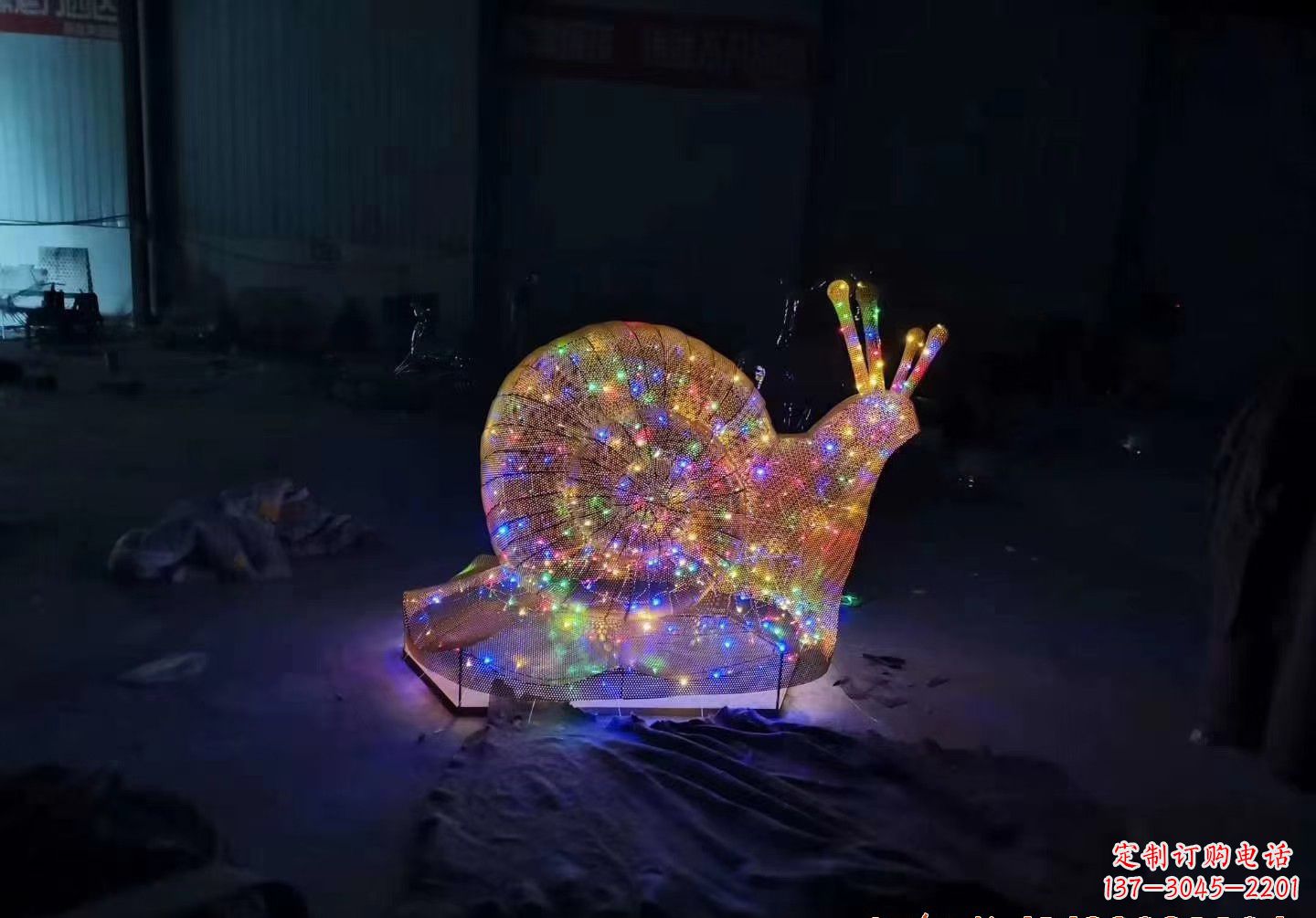 大连不锈钢镂空蜗牛雕塑精致美观的艺术品