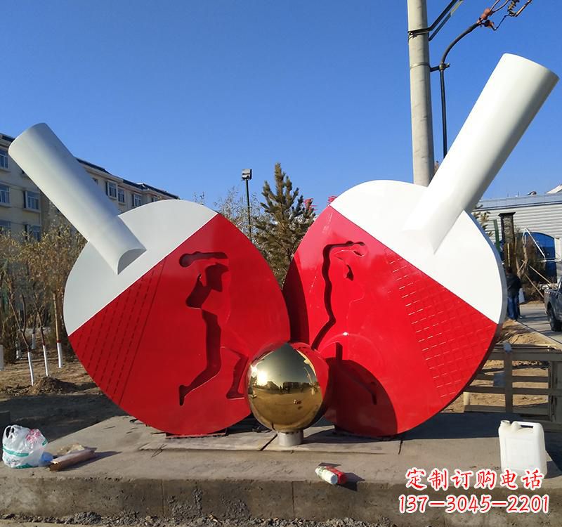 大连乒乓球雕塑一种古老运动的艺术表现