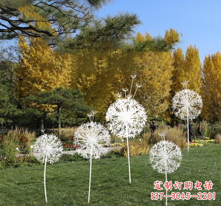 大连不锈钢蒲公英景观雕塑艺术与美的完美结合