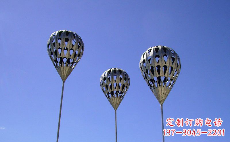 大连不锈钢气球雕塑把美丽带回大自然