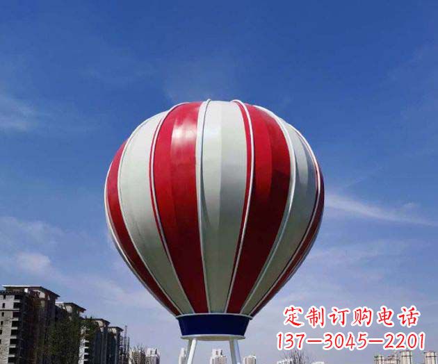 大连不锈钢热气球雕塑给景观增添精彩