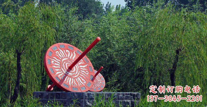 大连不锈钢日晷校园雕塑点亮校园时光