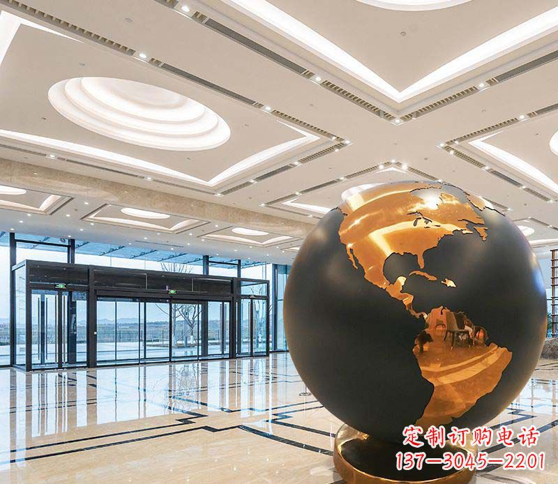 大连不锈钢地球仪雕塑精美绝伦