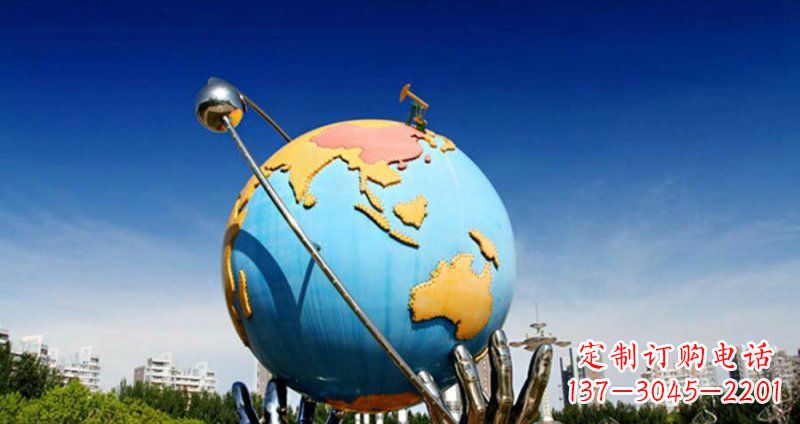大连不锈钢地球雕塑一个充满环保意义的艺术品