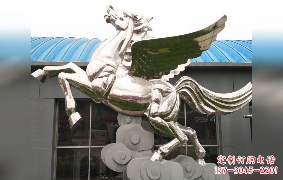 大连不锈钢飞马雕塑艺术的精髓