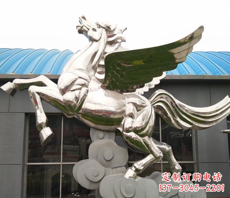 大连不锈钢踏云飞马——给城市带来动感与灵气