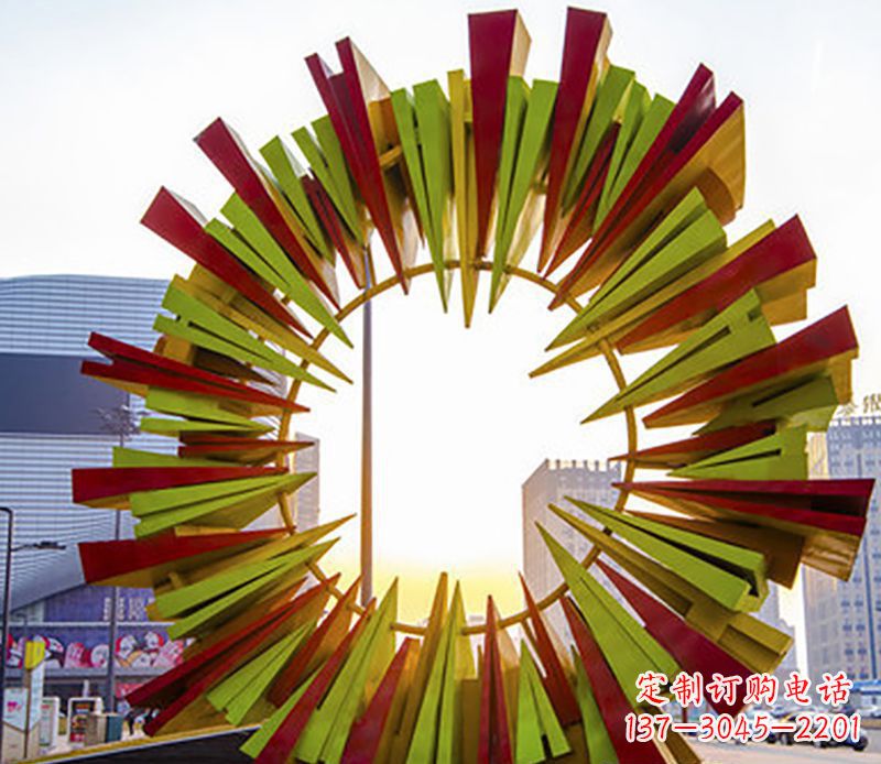 大连绚烂太阳,精美不锈钢太阳花雕塑