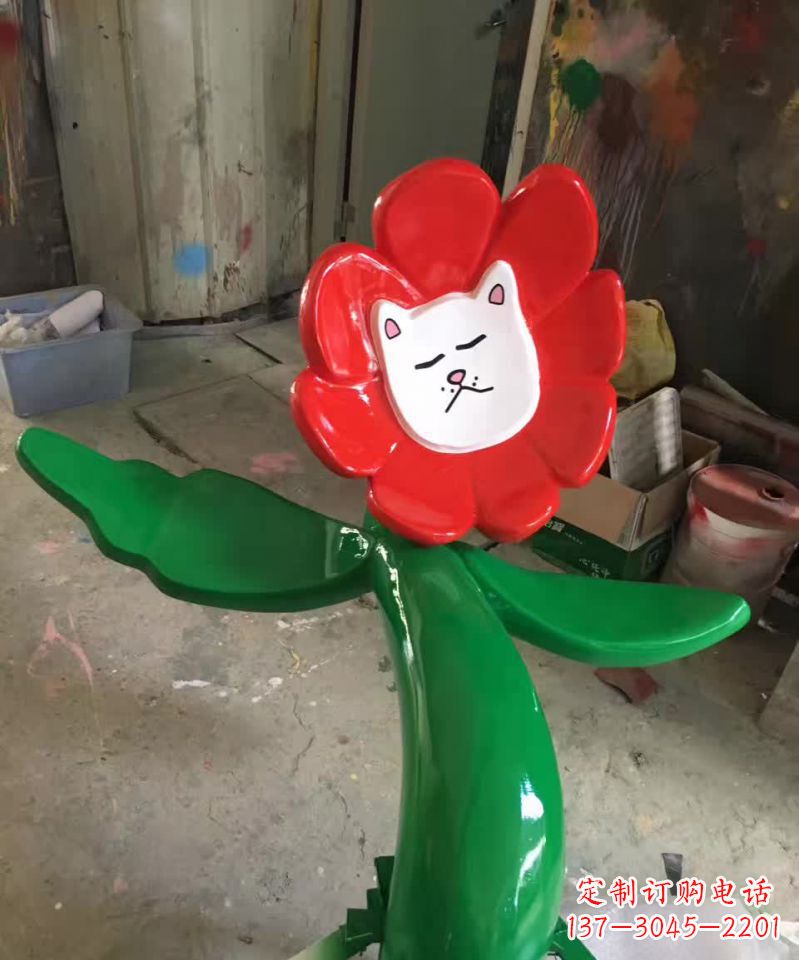 大连不锈钢太阳花雕塑美丽的景观装饰